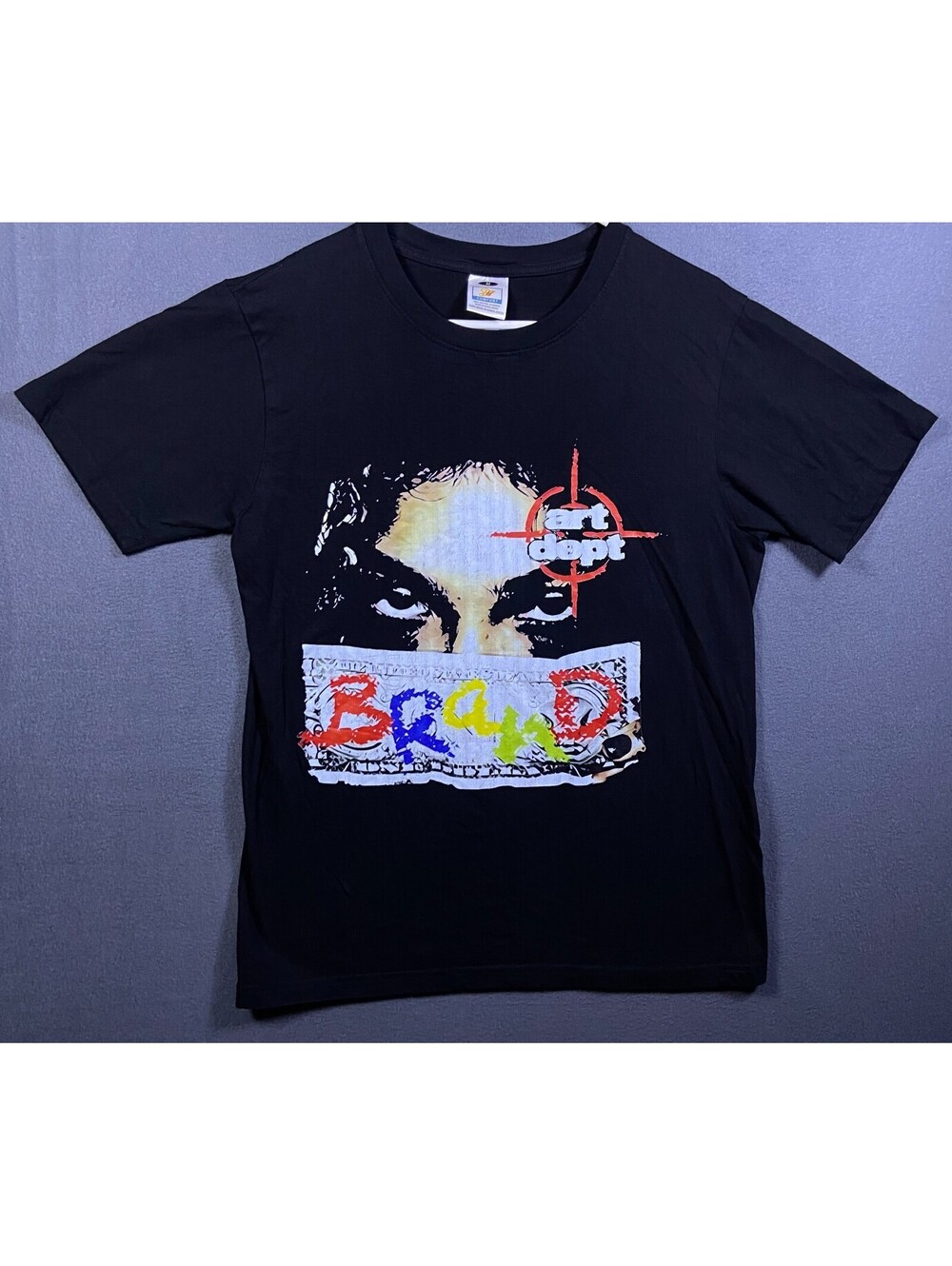 Art Dept BRAND "Money Never Cheats" Graphic T-Shirt Sz. M Streetwear Hip Hop Rap